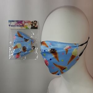 3/$18🛍 New Ice Cream Blue Face Mask Covering